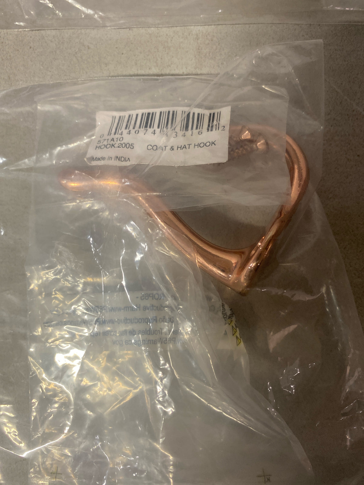 SCHLAGE Ives by Schlage 571A10 Coat and Hat Hook