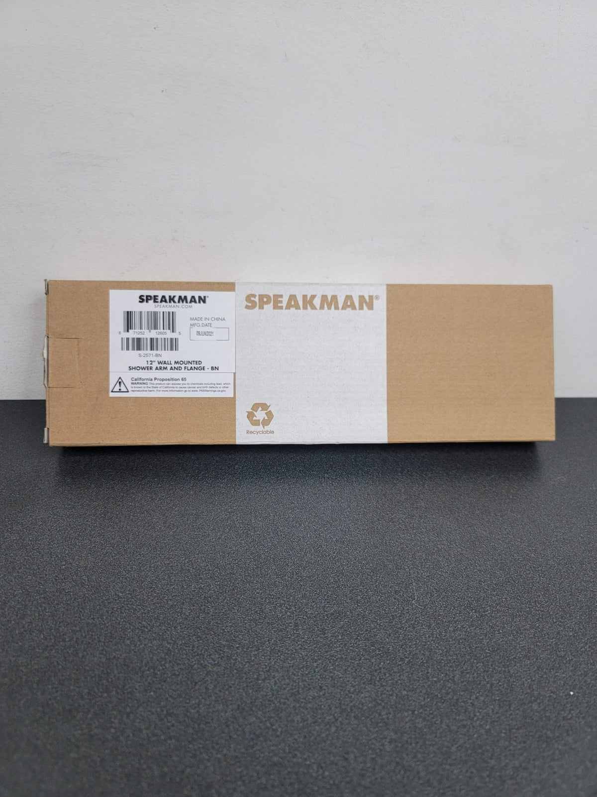 Speakman S-2571-BN Versatile 12-3/8" Wall Mounted Shower Arm and Flange - Brushed Nickel