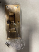 Deltana SDL60U5 Decorative 6" Privacy Pocket Door Lock - Antique Brass