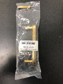 Alno A717-35-PB Moderne 3-1/2" Center to Center Flat Bar Solid Brass Cabinet Handle - Drawer Pull - Polished Brass