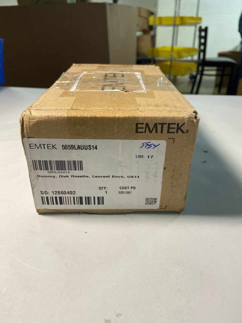 Emtek 505LAUUS14 Laurent Reversible Non-Turning Two-Sided Dummy Door Knob Set from the Urban Modern Collection - Polished Nickel