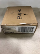 Emtek 5110HECUS19RH Hercules Right Handed Passage Door Lever Set with Square Rose from the Brass Modern Collection - Flat Black