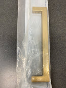 Emtek 86707US4 Warwick 6 Inch Center to Center Handle Cabinet Pull from the Modern Rectangular Collection - Satin Brass