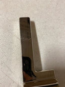 Baldwin Square Single Cylinder Keyed Entry Door Lever Set with Contemporary Square Rose