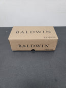 Baldwin FDSQUCRR150 Square Non-Turning Two-Sided Through-Door Dummy Door Lever Set from the Reserve Collection - Satin Nickel