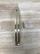 Alno A422-8-PB/NL Modern Slit Top 8" Center to Center Arch Bow Cabinet Handle / Drawer Pull - Unlacquered Brass