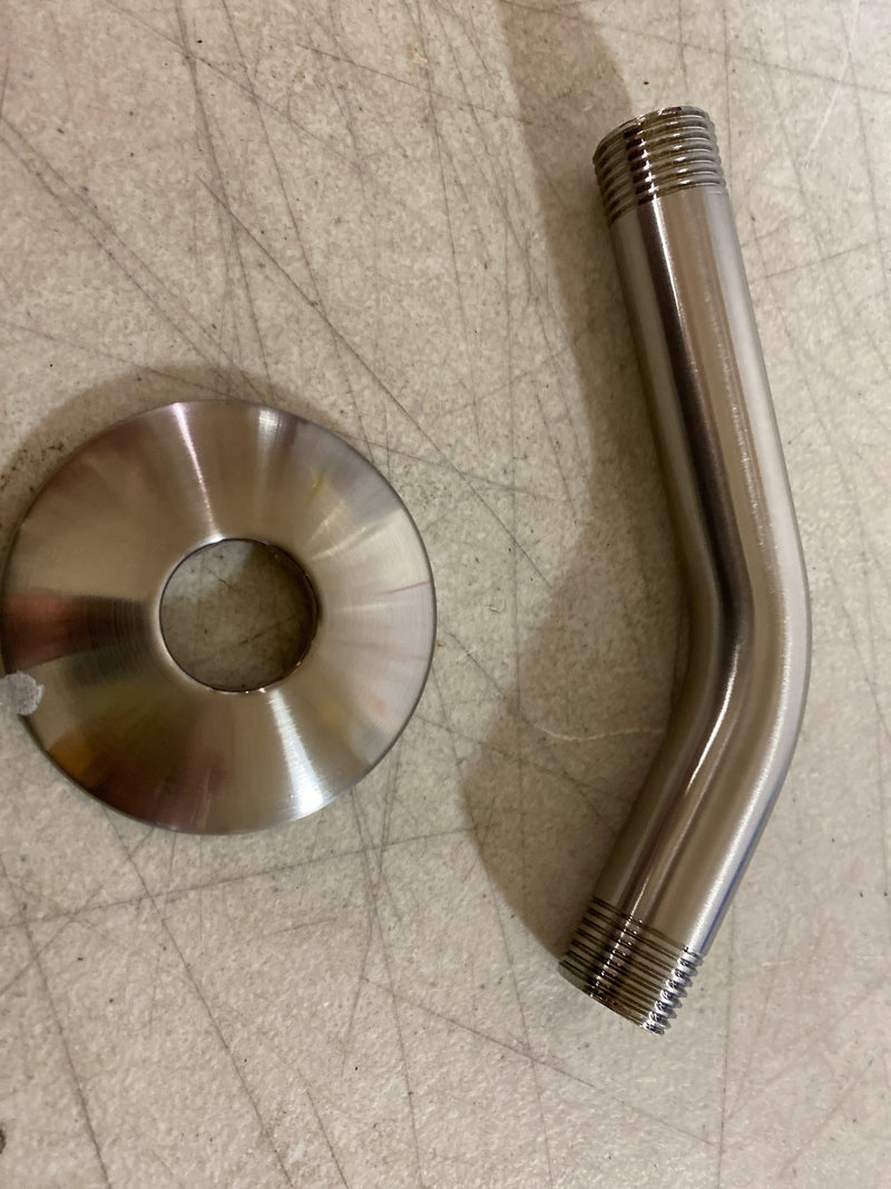 Miseno MSA225 5-11/16" Wall Mounted Shower Arm and Flange - Brushed Nickel