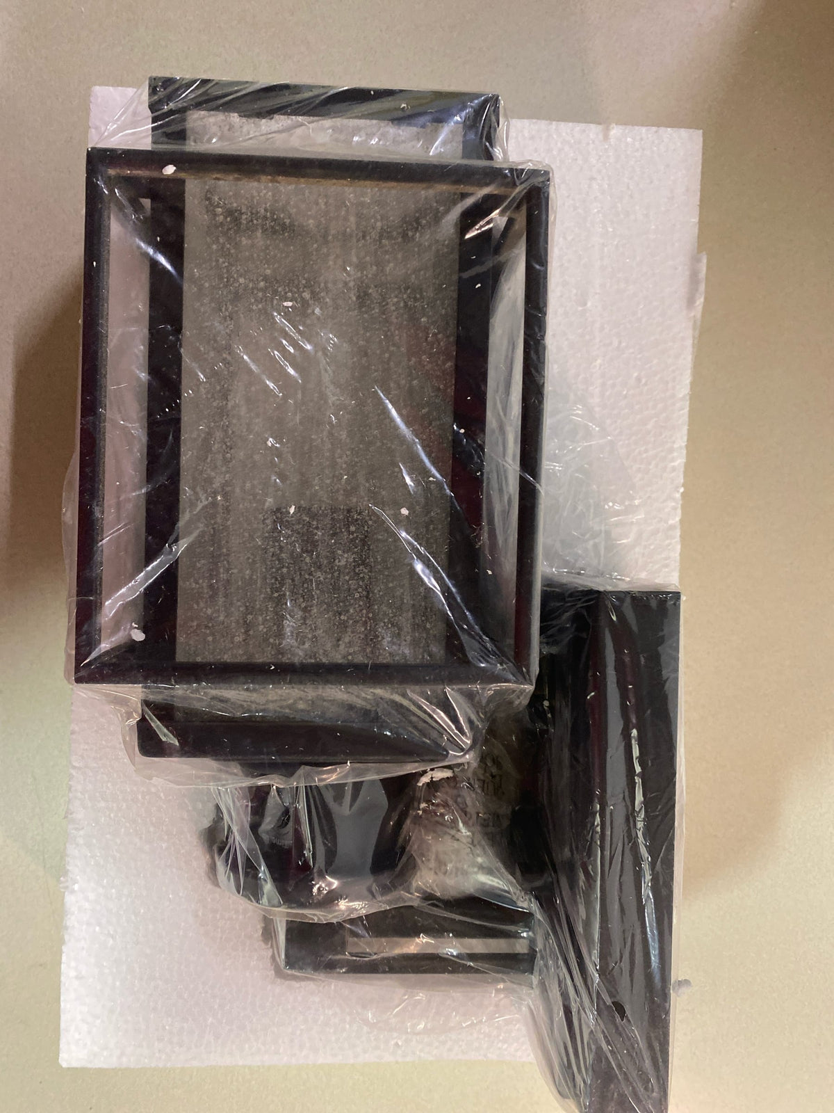 VAXCEL Hyde Park Metal Bronze Motion Sensor Dusk to Dawn Outdoor Wall Light Mission with Clear Glass