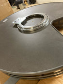 REV-A-SHELF Solid Surface Kidney-Shaped Lazy Susan for Corner Base Cabinet w/Swivel Bearing