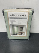 Allen + Roth 84-in Sea Green Light Filtering Tie Top Single Curtain Panel