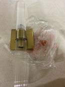 Globe Electric 91005992 Richter 2 Light 18" Wide Bath Bar with Ribbed Glass Shades - Matte Brass