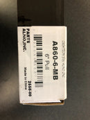 Alno Contemporary 6" Center to Center Acrylic Bar Cabinet Handle Cabinet Pull with Solid Brass Mount