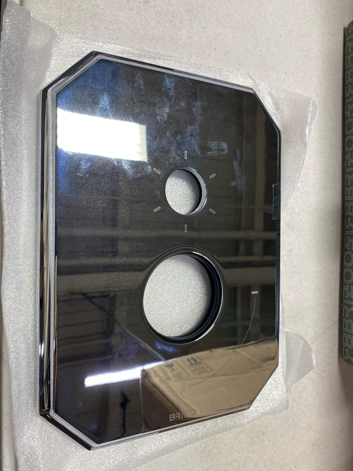 Brizo T75665-PC Beauclere Thermostatic Valve Trim with Integrated Volume Control and 6 Function Diverter for Three Shower Applications - Less Rough-In - Chrome