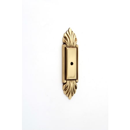 Alno A1475-PA Fiore 4 Inch Long Cabinet Knob Backplate - Polished Antique