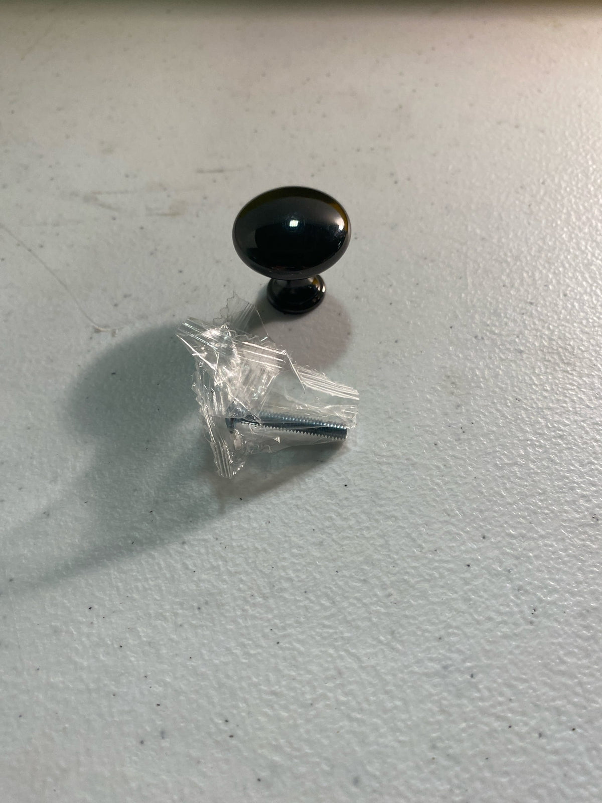 Berenson 0914-198-P Advantage One 1-1/8" Classic Simple Round Mushroom Cabinet Knob / Drawer Knob - Black Nickel