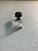 Berenson 0914-198-P Advantage One 1-1/8" Classic Simple Round Mushroom Cabinet Knob / Drawer Knob - Black Nickel