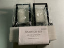 Hampton bay 60000101 Hurley 12 in. Matte Black Hardwired Outdoor Wall Light Lantern Sconce with No Bulb Included (2-Pack)