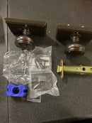Emtek 8221NWUS10B Norwich Privacy Door Knob Set with Rectangular Rose from the Brass Classic Collection - Oil Rubbed Bronze