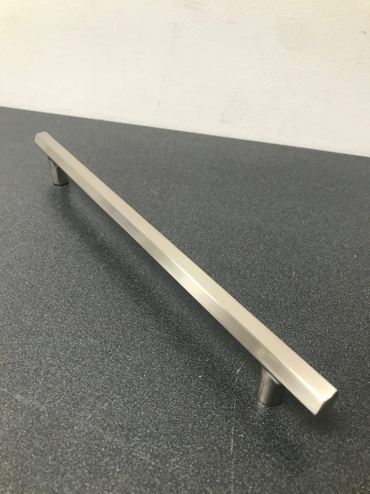 Emtek 86680US15 Mod Hex 10 Inch Center to Center Bar Cabinet Pull from the Urban Modern Collection - Satin Nickel