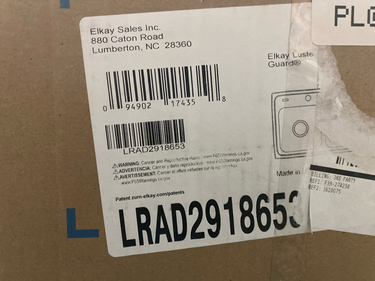 Elkay LRAD2918653 Lustertone 29" Drop In Double Basin Stainless Steel Kitchen Sink - 3 Faucet Holes