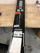 Infinity Drain USQ-P 32 PS 32" Complete Universal Infinity Drain Linear Drain Kit with PVC Channel and Square Pattern Grate - Polished Stainless