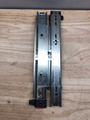 Knape and Vogt KV8505B12 8505 Series 12 Inch Over Travel Side Mount Ball Bearing Drawer Slides with 150 Pound Weight Capacity and Quick Disconnect - Pair - Anochrome