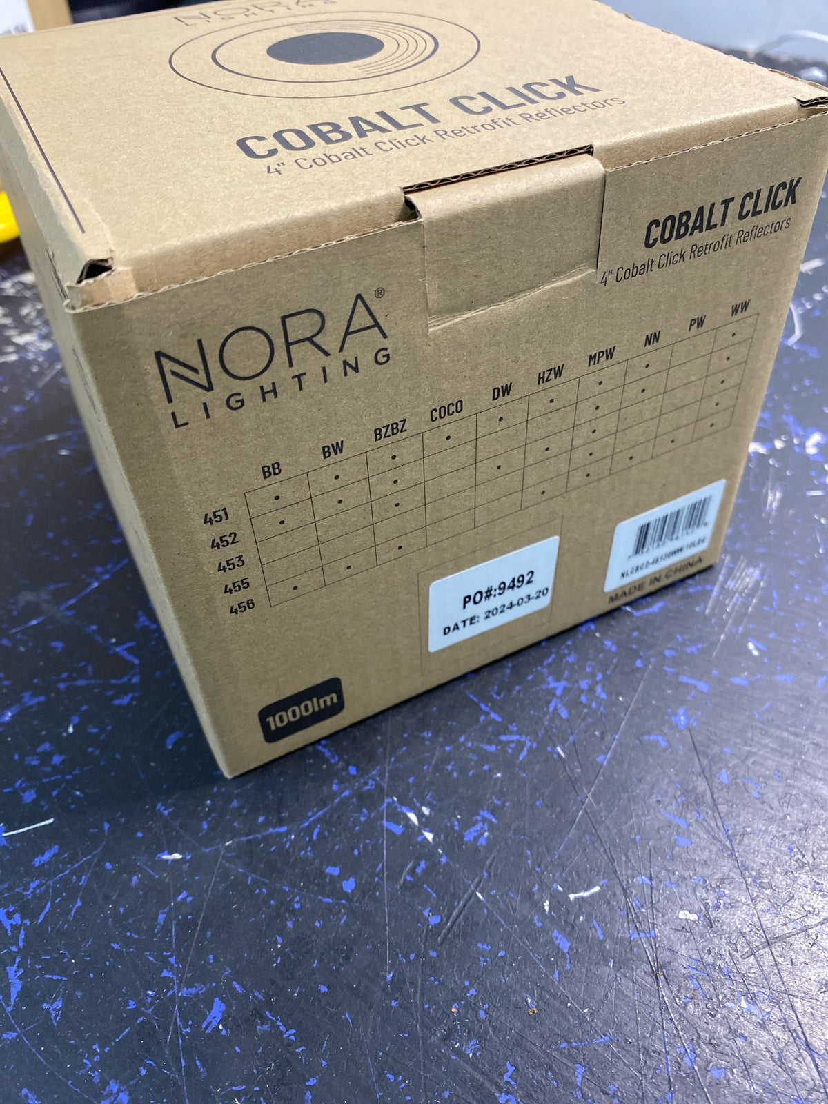 Nora Lighting NLCBC2-45130WW/10LE4 Cobalt 4" Integrated LED Open Recessed Trim - White / White