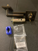 Emtek 5110STUUS10BRH Stuttgart Right Handed Passage Door Lever Set with Square Rose from the Brass Modern Collection - Oil Rubbed Bronze