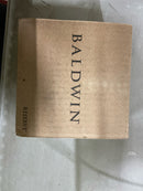 Baldwin HDROUTSR112 Reserve Half Dummy Round with Traditional Square Rose in Aged Bronze Finish