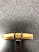 Amerock BP36647BBZBCR London 2-1/2 Inch Bar Cabinet Knob - Golden Champagne / Black Chrome