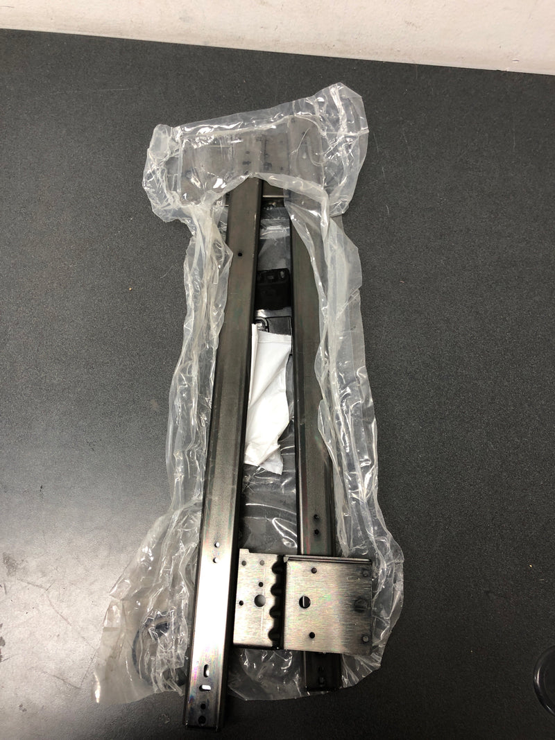 Knape and Vogt KV8071PEZEB22 22 Inch 3/4 Extension Ball Bearing Cabinet Door Pivot Slide with 30 Pound Weight Capacity - Pair - Black