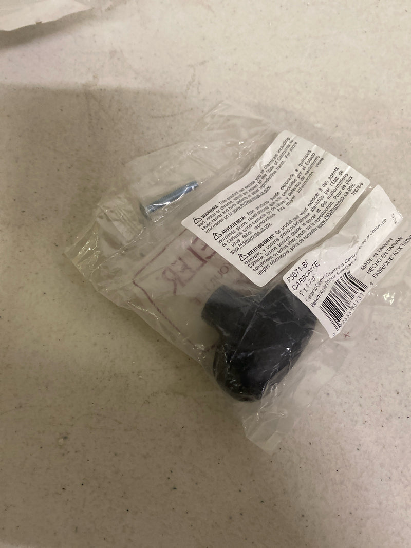 Hickory Hardware P3671-BI Carbonite Collection Knob 1-7/8 Inch X 1 Inch, Black Iron