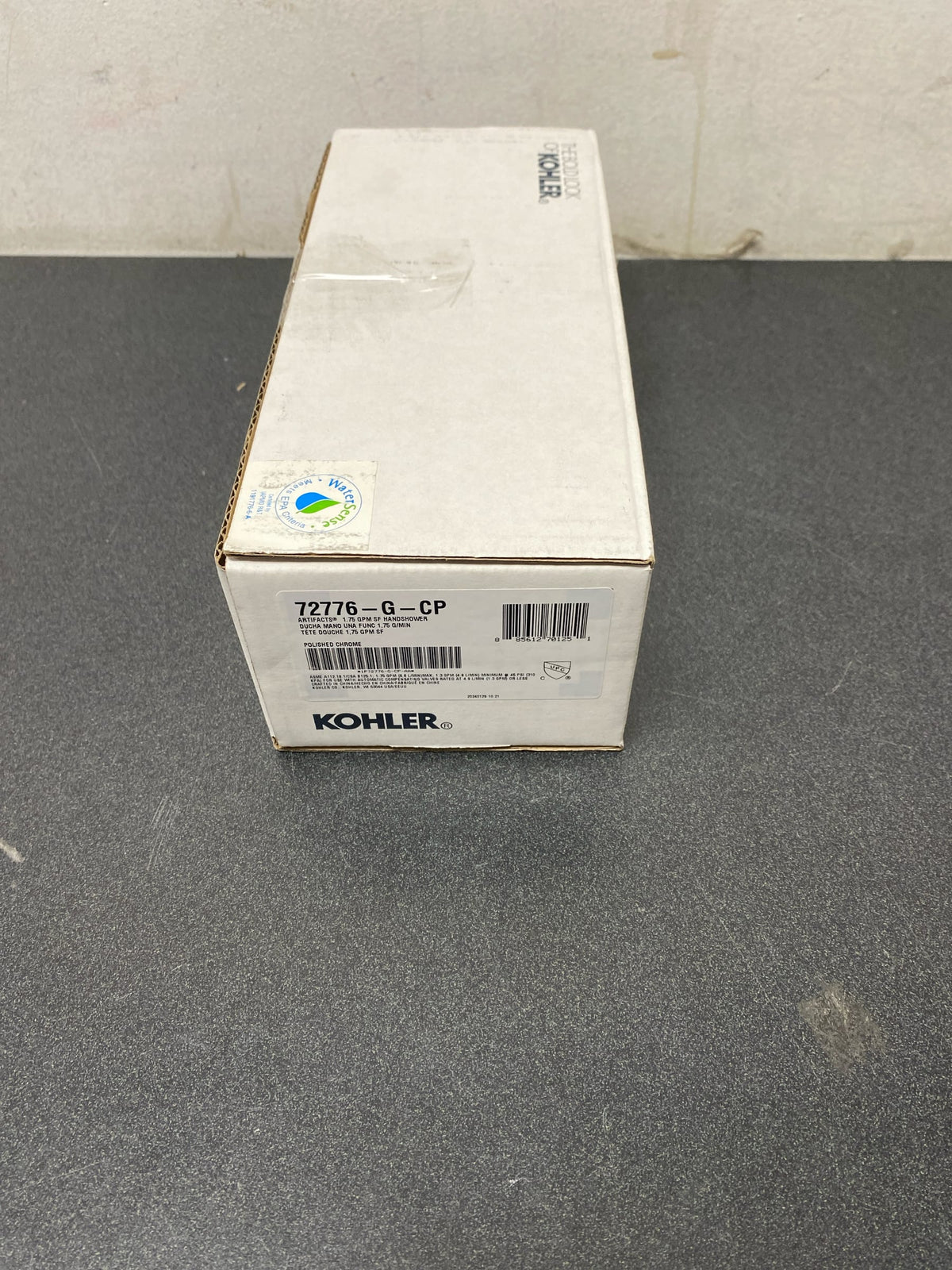 Kohler K-72776-G-CP Artifacts 1.75 GPM Single Function Hand Shower with MasterClean Sprayface - Polished Chrome