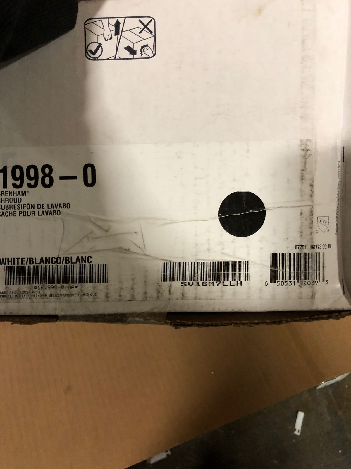 Kohler K-1998-0 Shroud from the Brenham Series - White