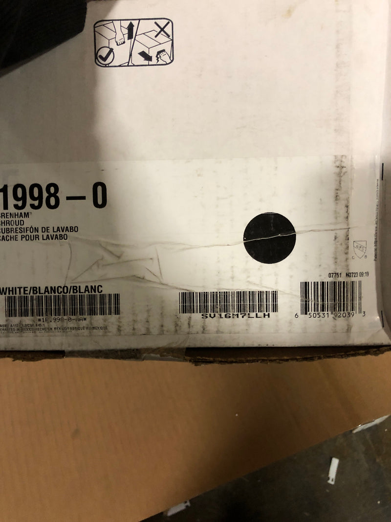 Kohler K-1998-0 Shroud from the Brenham Series - White