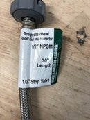 SharkBite Click Seal Push to Connect 1/2 in. PTC X 1/2 in. D PTC Brass Faucet Connector