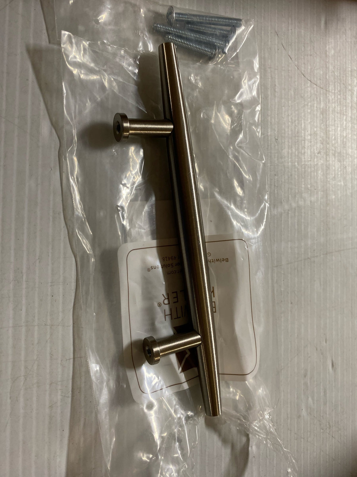 Belwith Keeler B076339-SS Wexler 3-3/4 Inch Center to Center Bar Cabinet Pull - Stainless Steel