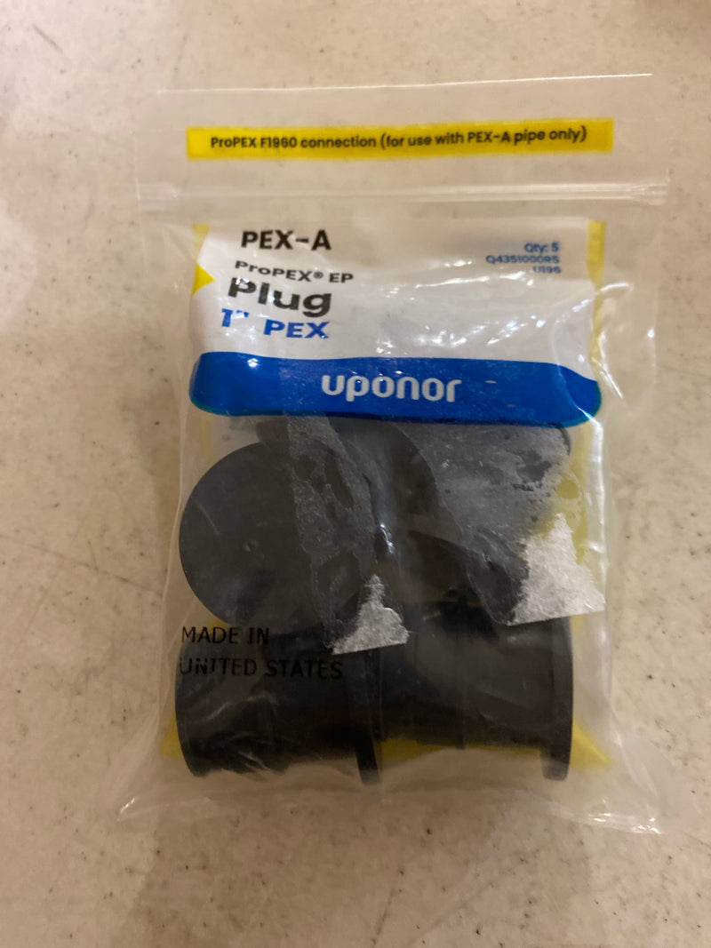 Uponor Q4351000R5 ProPEX 1 in. PEX-A Expansion Barb Engineered Polymer Plug (5-Pack)