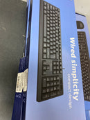 Philips USB Keyboard for Home or Office — Full-Sized Wired Computer Keyboard with Foldable Shoulders | 104/105 Quiet-Click Keys, Ergonomic, Low-Profile | Plug & Play (SPK6234)