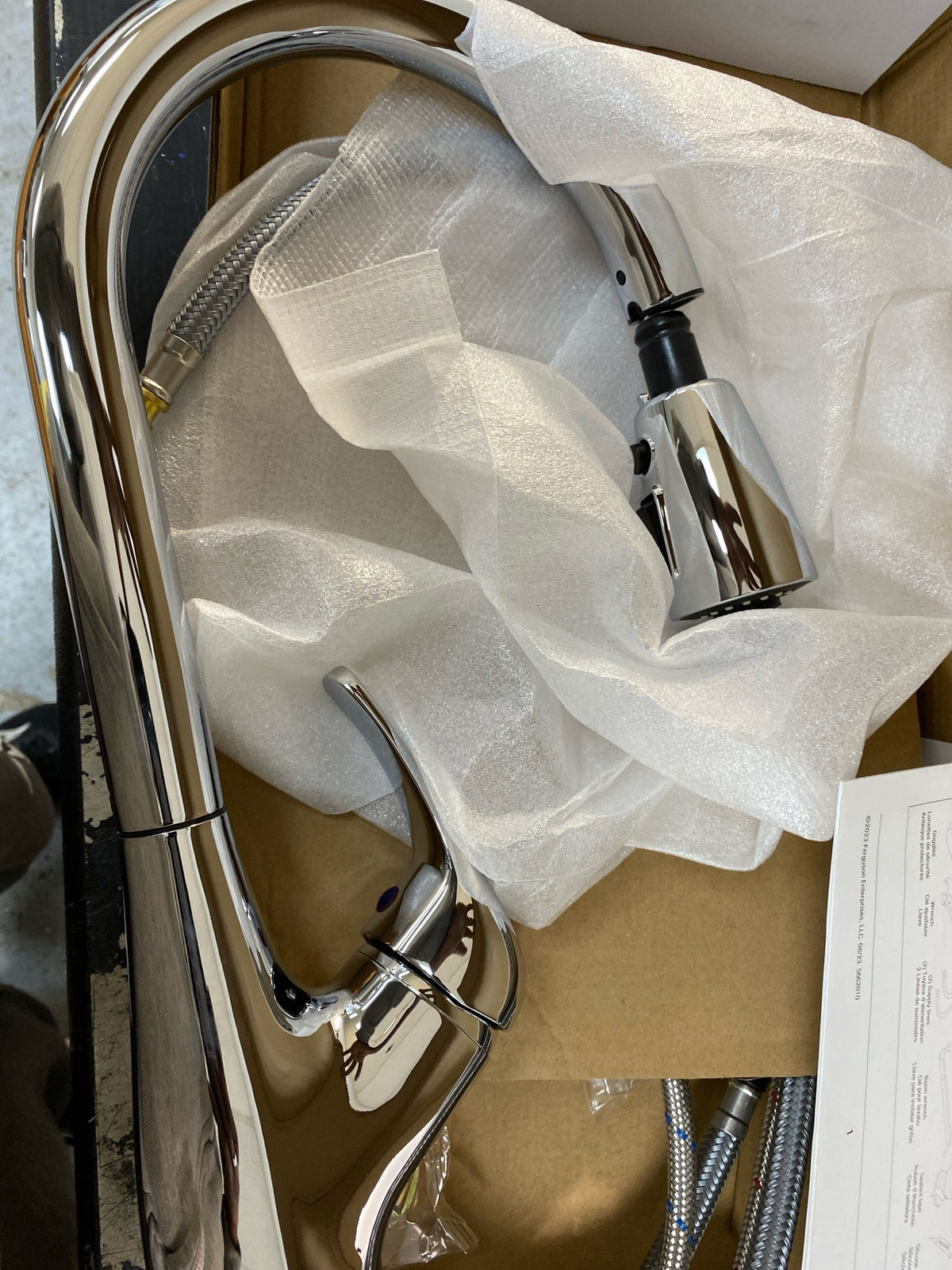 PROFLO PFXC9011CP Tecopa 1.8 GPM Single Hole Pull Down Kitchen Faucet - Includes Escutcheon - Chrome