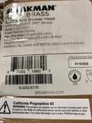 Speakman S-2252-E175 Icon 3-Spray Patterns 2.8 in. Single Wall Mount Adjustable Fixed Shower Head in Polished Chrome