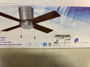 RP Lighting and Fans 1023BN-BN-ES Metalis 42" 4 Blade Indoor LED Energy Star Hugger Ceiling Fan - Brushed Nickel / Brushed Nickel