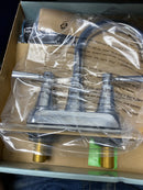 Glacier bay HD67513W-6C01 Melina 4 in. Centerset Double-Handle High-Arc Bathroom Faucet in Polished Chrome