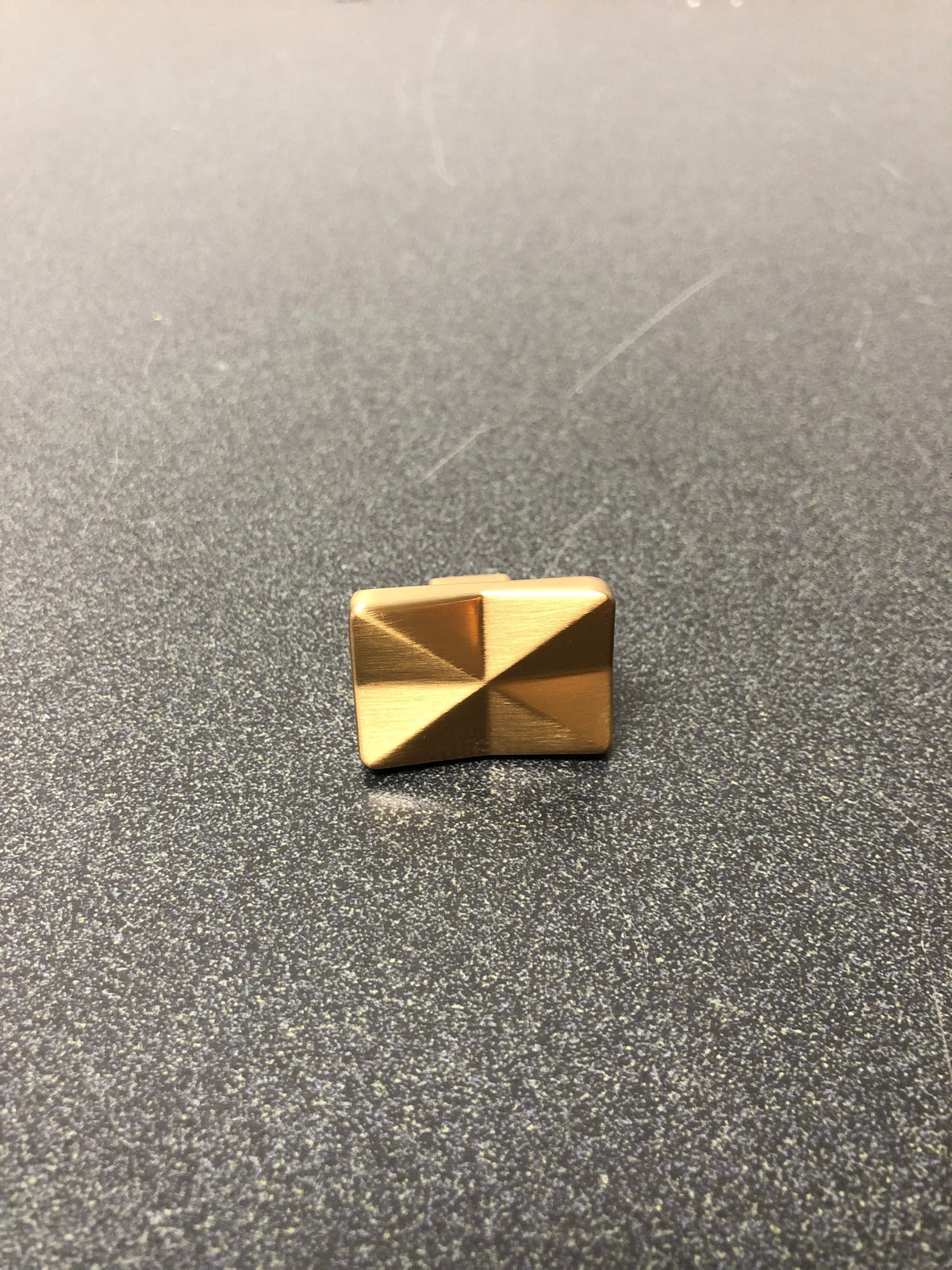 Top Knobs TK560HB Quilted 1-1/4 Inch Rectangular Cabinet Knob from the Mercer Collection - Honey Bronze