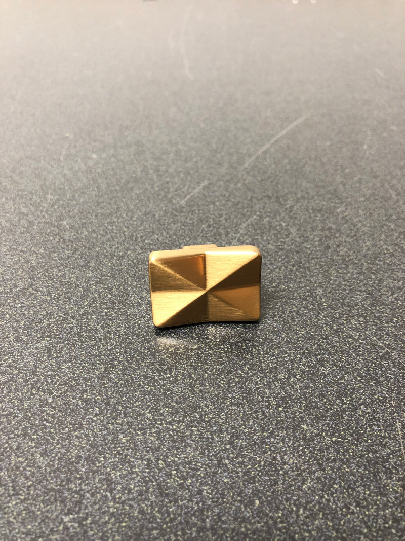 Top Knobs TK560HB Quilted 1-1/4 Inch Rectangular Cabinet Knob from the Mercer Collection - Honey Bronze