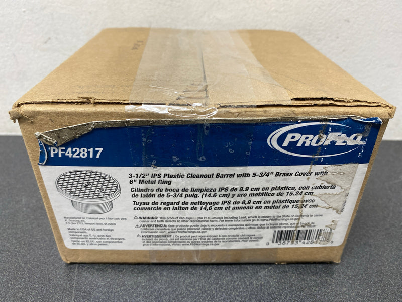 PROFLO PF42817 6" Brass Cover Adjustable Cleanout - N/A