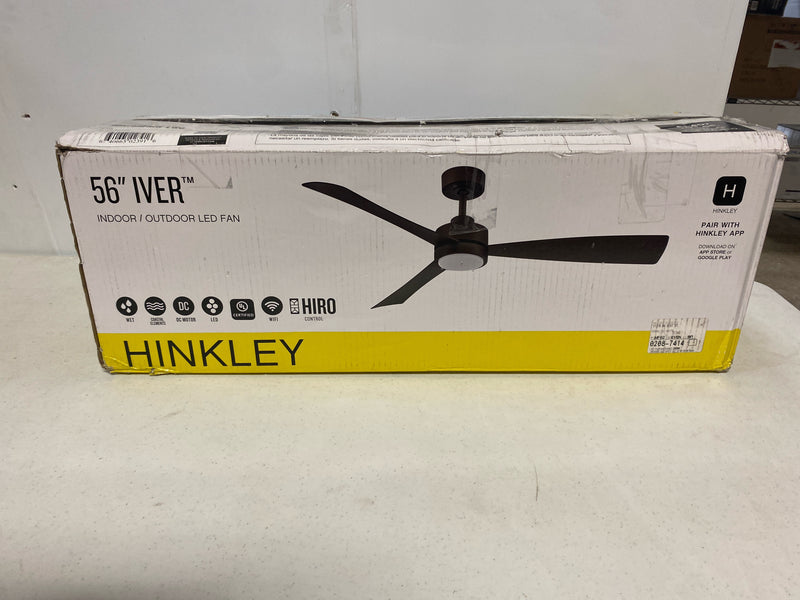 Hinkley Lighting 905756FMW-LWD Iver 56" 3 Blade Indoor / Outdoor Smart LED Ceiling Fan - Matte White