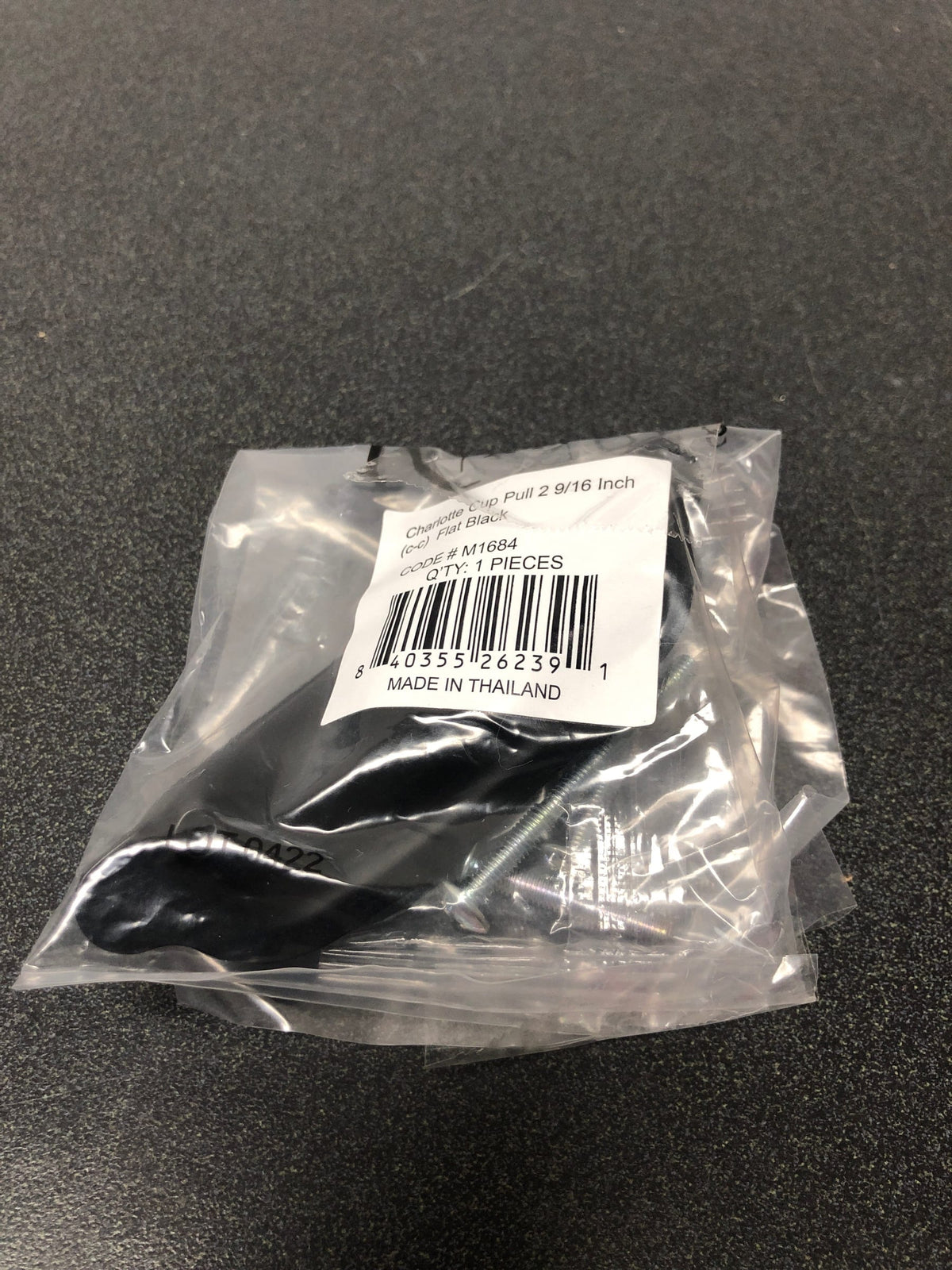 Top Knobs M1684 Dakota 2-9/16 Inch Center to Center Cup Cabinet Pull - Flat Black