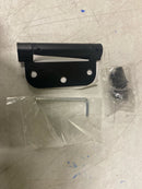 Emtek 95024 4" x 4" Spring Mortise Hinge with 1/4" Radius Corners - Pair, Flat Black