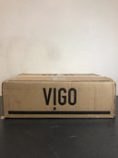 Vigo Onyx 17-7/8" Rectangular Glass Vessel Bathroom Sink